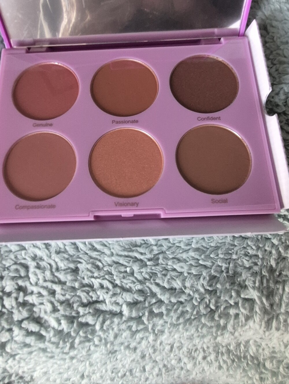 RealHer Six-Shade Peach & Brown Pro Blush Palette